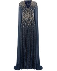Jenny Packham - Vestido largo con aplique de estrella - Lyst