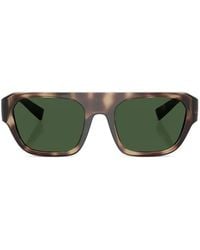 Dolce & Gabbana - Tortoiseshell-Effect Rectangle-Frame Sunglasses - Lyst