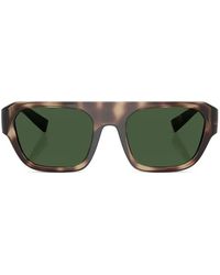 Dolce & Gabbana - Tortoiseshell-Effect Rectangle-Frame Sunglasses - Lyst