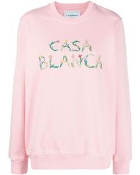 Casablancabrand - Logo-print Long-sleeve Sweatshirt - Lyst