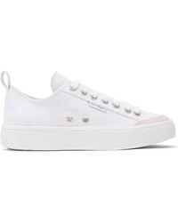 Courreges - Canvas 01 Lace-Up Sneakers - Lyst
