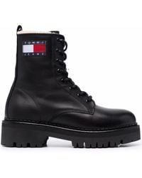 Tommy Hilfiger - Logo Flag Lace-up Boots - Lyst