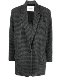 Isabel Marant - Houndstooth Single-breasted Coat - Lyst