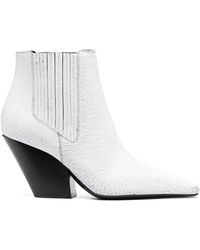 Casadei - Anastasia 80mm Leather Boots - Lyst