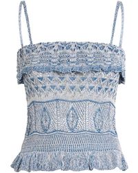 Etro - Gehaakte Katoenen Top - Lyst
