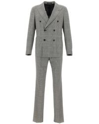 Tagliatore - Prince Of Wales Double-Breasted Suit - Lyst