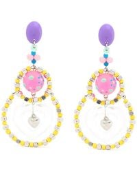 Amir Slama - Heart-Motif Drop Earrings - Lyst