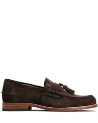 Tod's - Loafer Aus Wildleder Mit Logo-Prägung - Lyst
