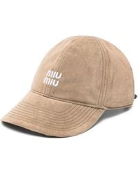Miu Miu - Baseballkappe mit Logo - Lyst