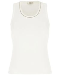 Panicale - Geribbelde Verfraaide Top - Lyst