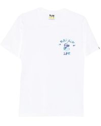 A Bathing Ape - Camo-Print Logo-Print T-Shirt - Lyst