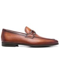 Magnanni - Front-Strap Almond-Toe Loafers - Lyst