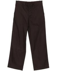 Lacoste - Pinstriped Logo-Patch Trousers - Lyst