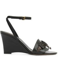 Isabel Marant - Anerya Floral-Appliqué Wedge Sandals - Lyst