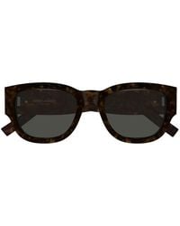 Saint Laurent - Sl M174 Tortoiseshell-Effect Square-Frame Sunglasses - Lyst