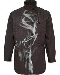 Yohji Yamamoto - Gewatteerd Jack Met Print - Lyst