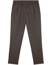 Paul & Shark - Pleated Drawstring Trousers - Lyst