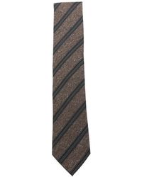 ZEGNA - Diagonal-Stripe Flecked Tie - Lyst