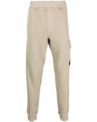 C.P. Company - Pantalon de jogging en coton à plaque logo - Lyst