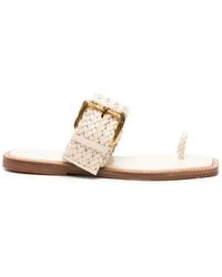 Giuseppe Zanotti - Woven Buckle-Detail Sandals - Lyst