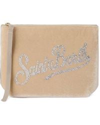 MC2 Saint Barth - Aline Strass-Embellished Clutch Bag - Lyst