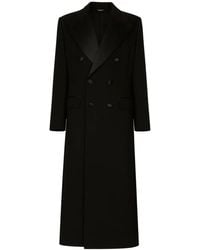 Dolce & Gabbana - ウールクレープコート - Lyst