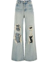 7 For All Mankind - ダメージ ワイドジーンズ - Lyst