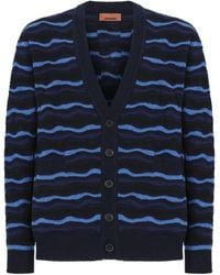 Missoni - Cardigan À Motif Ondulé - Lyst