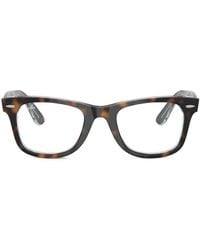 Ray-Ban - Brille Mit Eckigem Gestell - Lyst