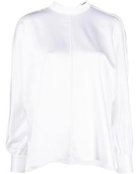 Styland - Pussy Bow Satin Blouse - Lyst