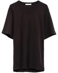Lemaire - Top Met Ronde Hals En Korte Mouwen - Lyst