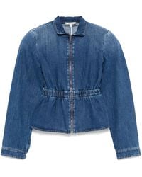 Nensi Dojaka - Zip-Up Denim Jacket - Lyst