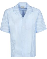 Altea - Hadley Seersucker Shirt - Lyst