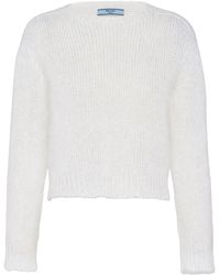 Prada - Pullover Mit Rundem Ausschnitt - Lyst