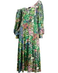Natasha Zinko - Asymmetrisches Kleid mit Blumen-Print - Lyst