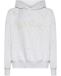 John Richmond - Distressed Hoodie - Lyst