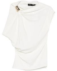 Proenza Schouler - Draped Ring-Detail Blouse - Lyst