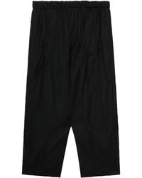 COMME DES GARÇON BLACK - Drop-crotch Cropped Trousers - Lyst