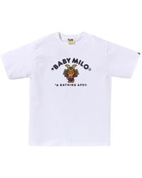 A Bathing Ape - T-Shirt Kabuto Baby Milo À Imprimé Graphique - Lyst