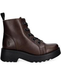 Fly London - Bottines Lacées À Empiècements - Lyst