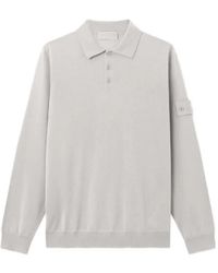 Stone Island - Ghost Buttoned Long-Sleeve Polo Shirt - Lyst