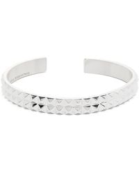 Le Gramme - Pyramid-Guilloche Bracelet - Lyst