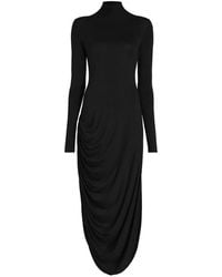 Proenza Schouler - Long Imogen Draped-Detail Dress - Lyst