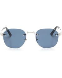 Cartier - Round-frame Rimless Sunglasses - Lyst