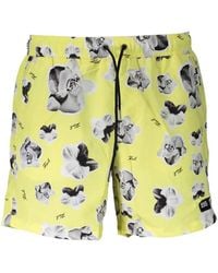 KARL LAGERFELD - Floral-Print Swim Shorts - Lyst