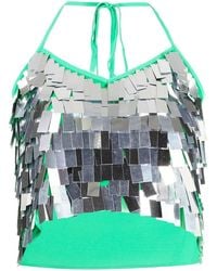 Simon Miller - Tipsy Sequin-Embellished Cropped Top - Lyst