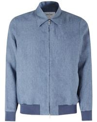 Gran Sasso - Zip-Up Ribbed-Trim Jacket - Lyst