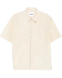 Jil Sander - Overhemd Met Rits En Korte Mouwen - Lyst