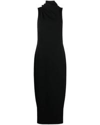 Giorgio Armani - Cowl-Neck Sleeveless Maxi Dress - Lyst