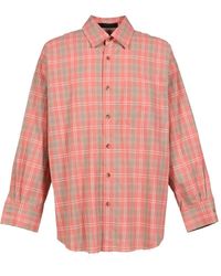 JUN/NAKAYAMA - Check-Pattern Raw-Cut Shirt - Lyst